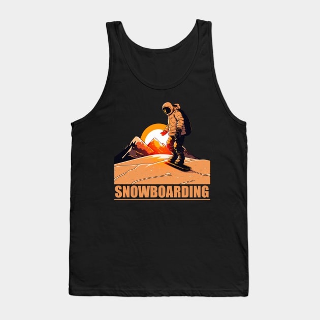 snow boarding Tank Top by i2studio